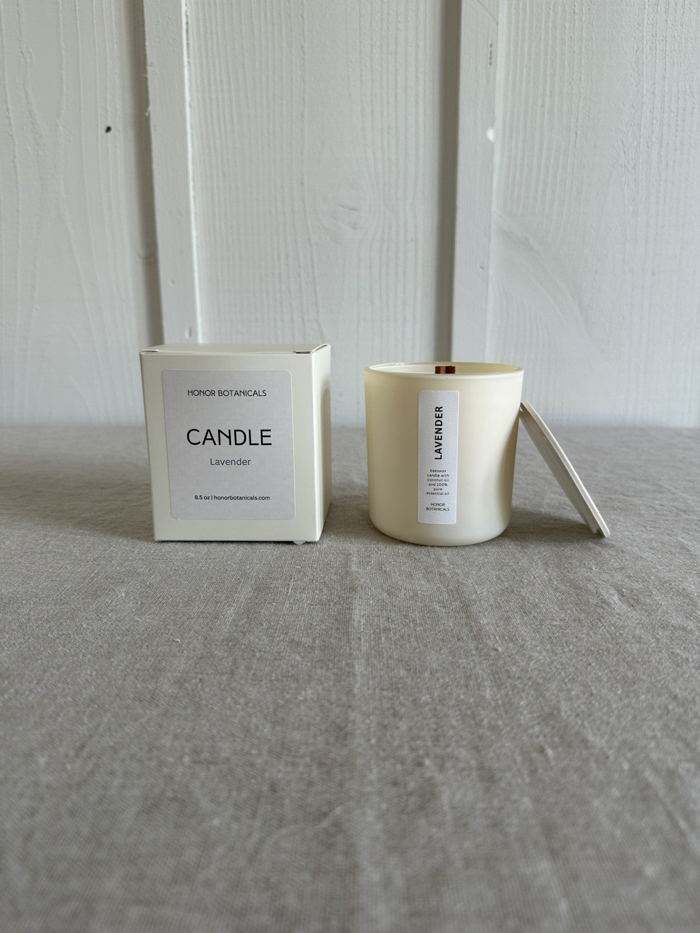 Lavender Beeswax Candle